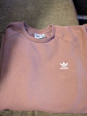 adidas Men’s Dusty Pink Crewneck Sweatshirt